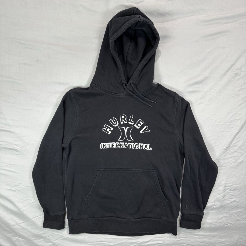 Hurley International Pullover Hoodie Mens Med Graphic Y2K Vintage Skater Sport‎